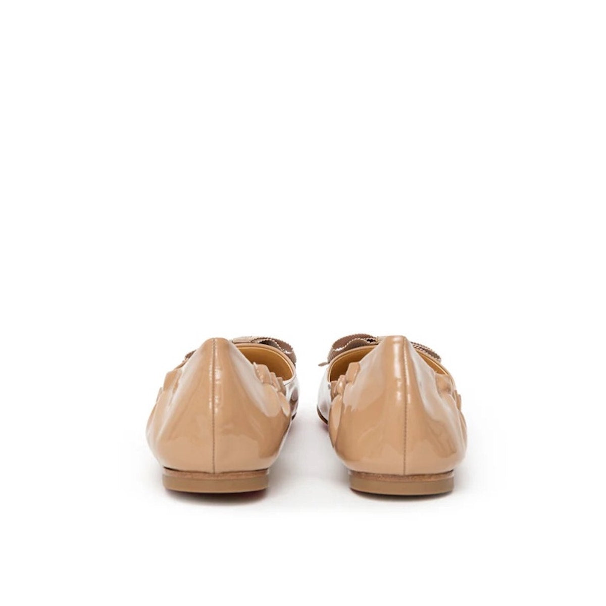 Christian Louboutin  Gloriana Patent leather Ballerina Flats Nude 36