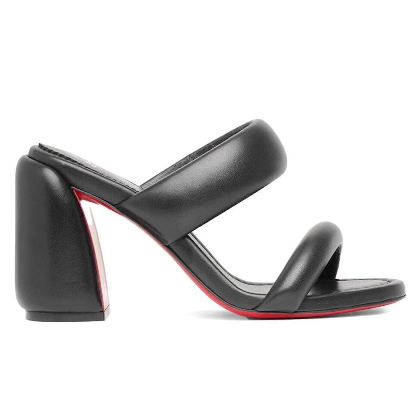 Christian Louboutin Inflama Sab 85 Black Nappa Leather Mules