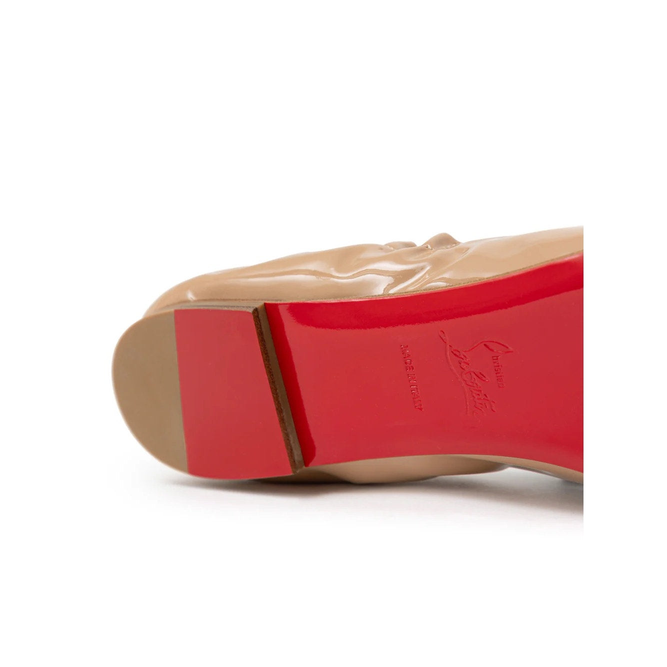 Christian Louboutin  Gloriana Patent leather Ballerina Flats Nude 36