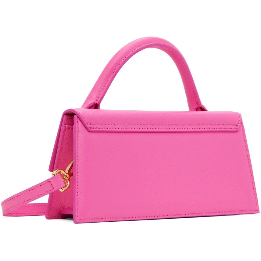 JACQUEMUS Pink Les Classiques 'Le Chiquito long' top handle bag