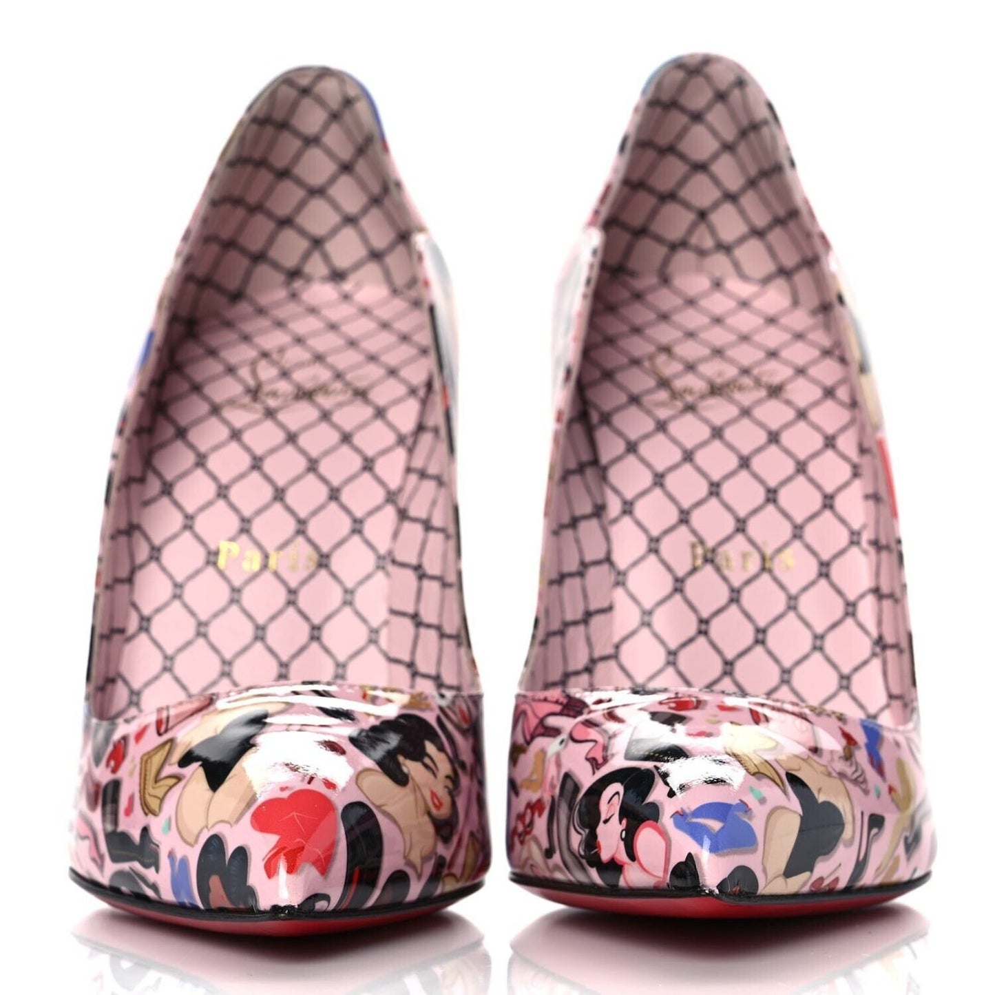 Christian Louboutin Hot Chick Dr Bored Limited Edition Pink Multi Pumps 37.5