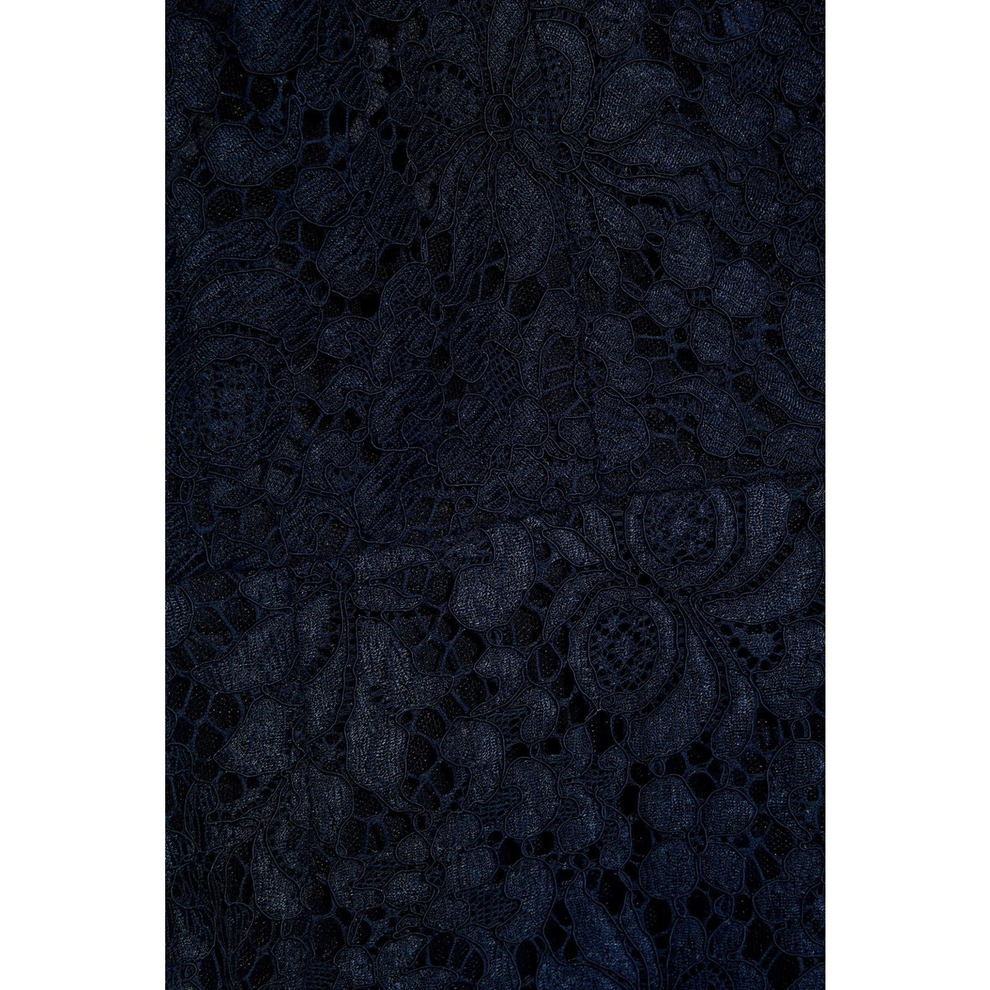 NWT Dolce & Gabbana Navy Corded Lace Short Sleeve Mini Dress 42 M