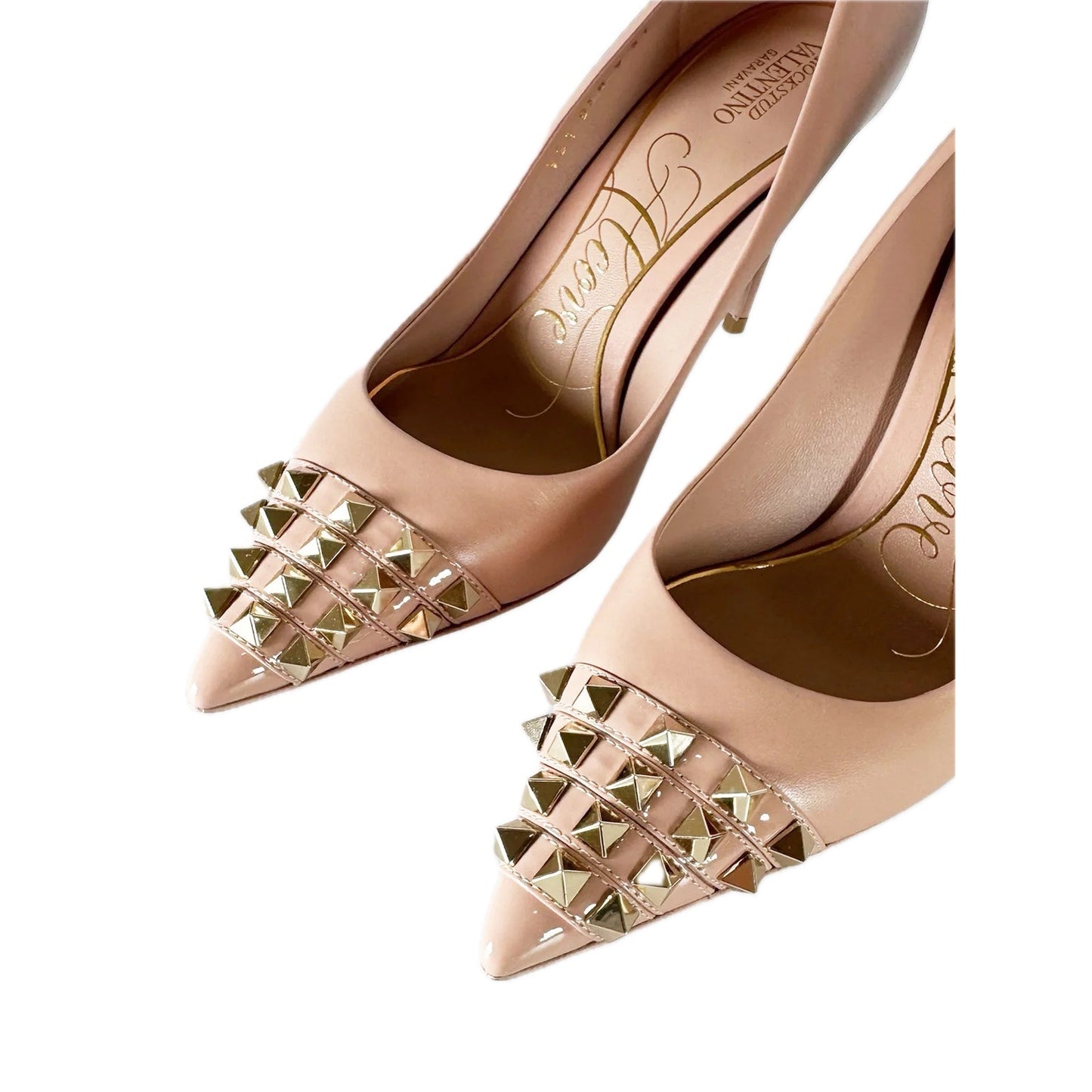 Valentino Garavani Rockstud Alcove 110 Leather Pointed-toe Pumps