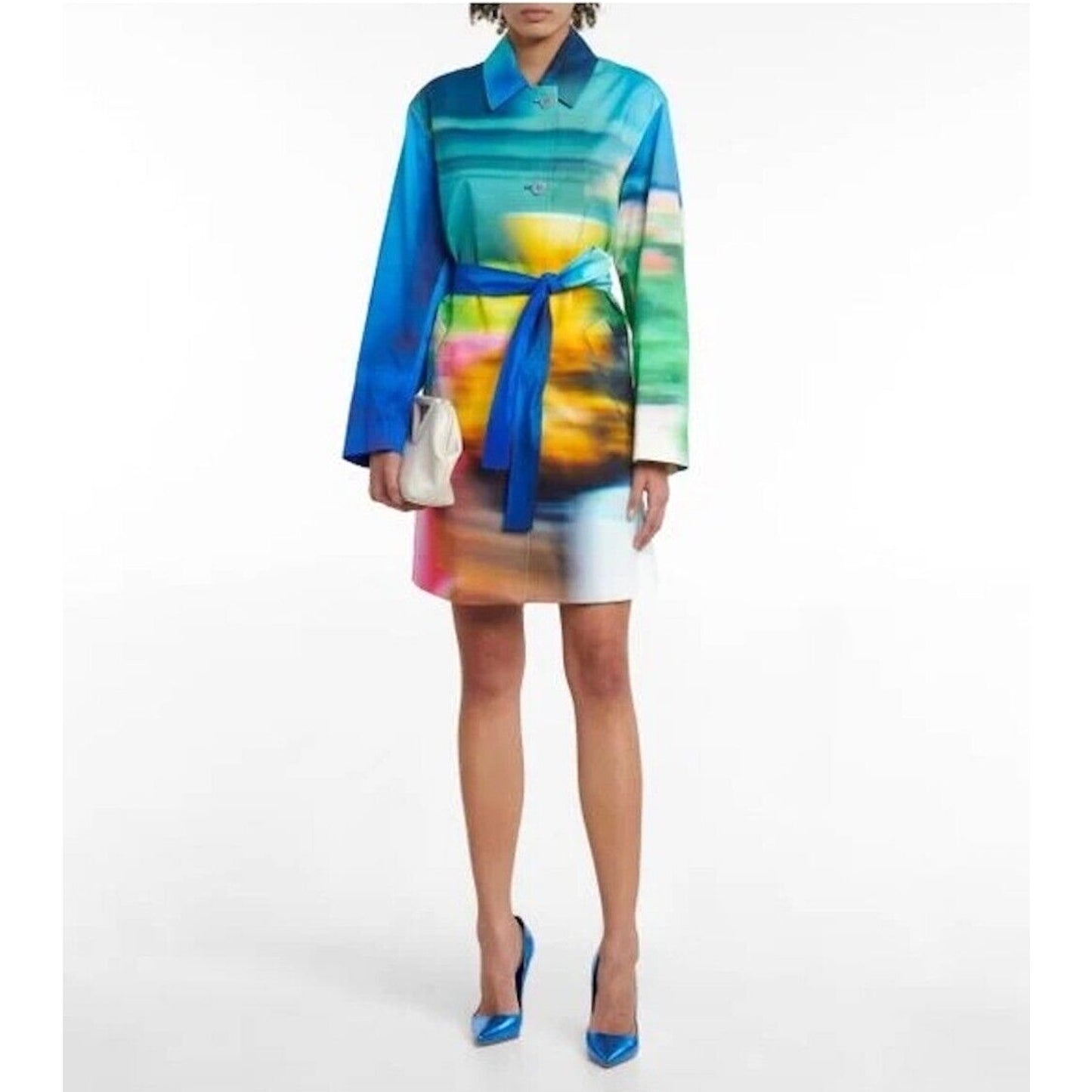 Christian Louboutin So Kate 120 pointed toe Metallic Blue pumps 37